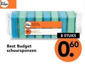 Promoties Best budget schuursponzen - Huismerk - Blokker - Geldig van 01/07/2010 tot 31/07/2010 bij Blokker
