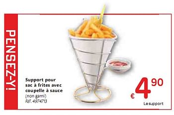 Promotion Carrefour Support Pour Sac A Frites Avec Coupelle A Sauce Produit Maison Carrefour Menage Valide Jusqua 4 Promobutler