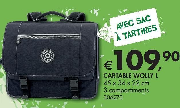 Kipling CARTABLE WOLLY L En promotion chez Dreamland