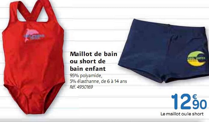 Maillot de best sale bain enfant carrefour