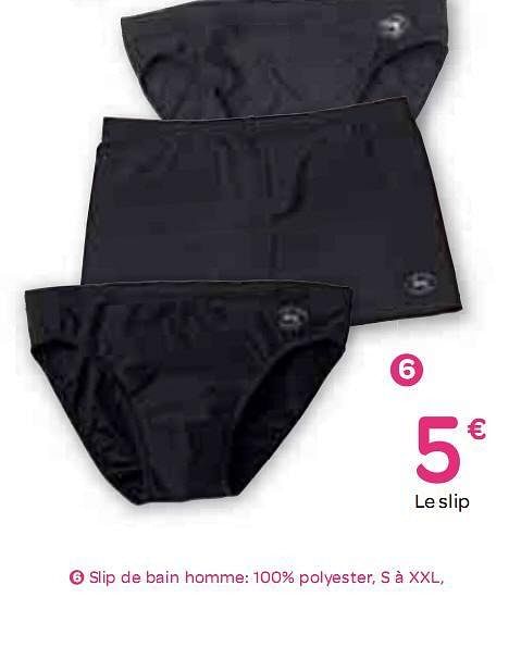 Produit maison Carrefour Slip de bain homme En promotion chez