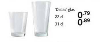 Promoties Dallas glas - Huismerk - Casa - Geldig van 02/08/2010 tot 29/08/2010 bij Casa