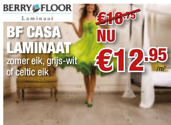 Promotions Bf casa laminaat - Berry Floor - Valide de 02/08/2010 à 18/08/2010 chez Cevo Market