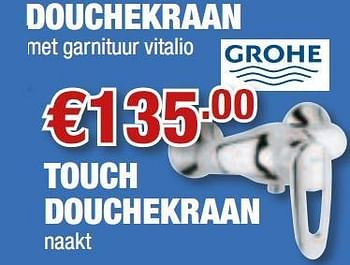 Promoties Touch douchekraan - Grohe - Geldig van 02/08/2010 tot 18/08/2010 bij Cevo Market