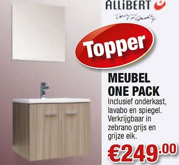 Promoties Meubel one pack - Allibert - Geldig van 02/08/2010 tot 18/08/2010 bij Cevo Market