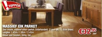 Promoties Massief eik parket - Huismerk - Cevo - Geldig van 02/08/2010 tot 18/08/2010 bij Cevo Market