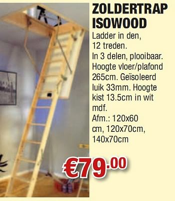 Promoties Zoldertrap isowood - Huismerk - Cevo - Geldig van 02/08/2010 tot 18/08/2010 bij Cevo Market