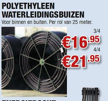 Promoties Polyethyleen waterleidingsbuizen - Huismerk - Cevo - Geldig van 02/08/2010 tot 18/08/2010 bij Cevo Market