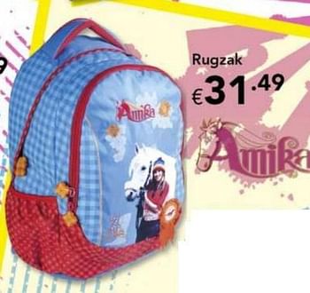 Promotions Rugzak - Amika - Valide de 10/08/2010 à 12/09/2010 chez Happyland