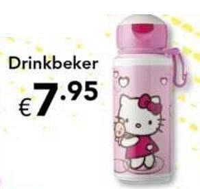 Promoties Drinkbeker - Hello kitty - Geldig van 10/08/2010 tot 12/09/2010 bij Happyland