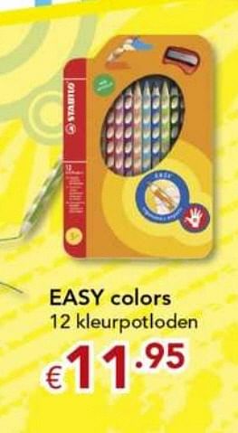 Promoties Easy colors - Stabilo - Geldig van 10/08/2010 tot 12/09/2010 bij Happyland