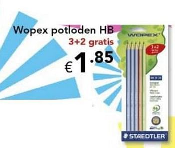 Promoties Wopex potloden hb - Staedtler - Geldig van 10/08/2010 tot 12/09/2010 bij Happyland