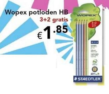 Promoties Wopex potloden hb - Staedtler - Geldig van 10/08/2010 tot 12/09/2010 bij Happyland