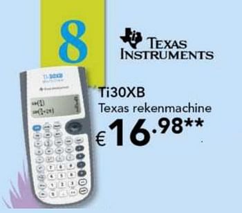 Promoties Rekenmachine - Texas Instruments - Geldig van 10/08/2010 tot 12/09/2010 bij Happyland
