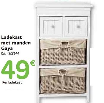 Extreem belangrijk Rondlopen Haast je Huismerk - Carrefour Ladekast met manden Gaya - Promotie bij Carrefour