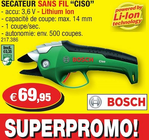 Bosch discount ciso secateurs