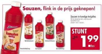 Promoties Sauzen in handige knijpfles - Zeisner - Geldig van 17/08/2010 tot 28/08/2010 bij O'Cool