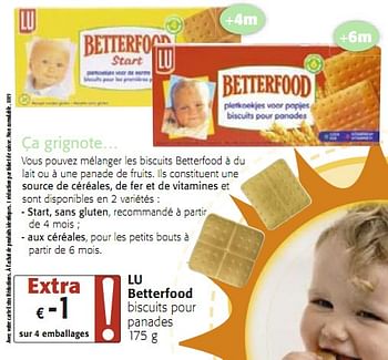 Lu Betterfood Biscuits Pour Panades En Promotion Chez Colruyt