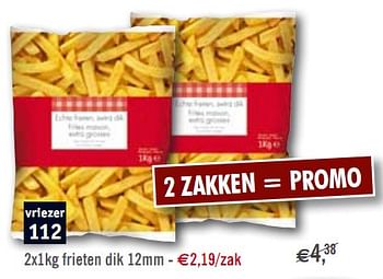 Promotions 2x1kg frieten dik 12mm - Produit maison - O'Cool  - Valide de 24/08/2010 à 18/09/2010 chez O'Cool