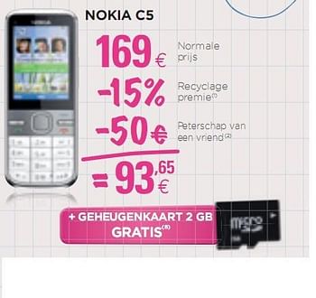 Promoties Nokia c5 - Nokia - Geldig van 25/08/2010 tot 15/09/2010 bij ALLO Telecom