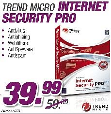 Promoties Internet security pro - Trend Micro  - Geldig van 29/08/2010 tot 30/09/2010 bij Auva