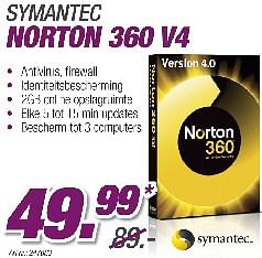 Promoties Norton 360 v4 - Symantec - Geldig van 29/08/2010 tot 30/09/2010 bij Auva