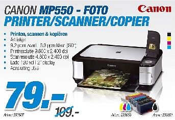 Promotions Printer-scanner-copier - Canon - Valide de 29/08/2010 à 30/09/2010 chez Auva