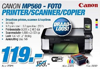Promoties Printer-scanner-copier - Canon - Geldig van 29/08/2010 tot 30/09/2010 bij Auva
