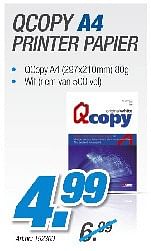 Promotions A4 printer papier - Qcopy - Valide de 29/08/2010 à 30/09/2010 chez Auva