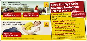 Promoties Extra eurosys actie cubiga software - Huismerk - Auva - Geldig van 29/08/2010 tot 30/09/2010 bij Auva