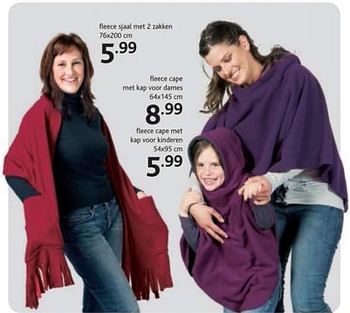 Promoties Fleece sjaal met zakken - Huismerk - Casa - Geldig van 30/08/2010 tot 26/09/2010 bij Casa