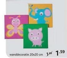 Promoties Wanddecoratie 20x20 cm - Huismerk - Casa - Geldig van 30/08/2010 tot 26/09/2010 bij Casa