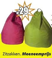 Promoties Zitzakken. meeneemprijs - Huismerk - Meubelen Crack - Geldig van 01/09/2010 tot 30/09/2010 bij Meubelen Crack