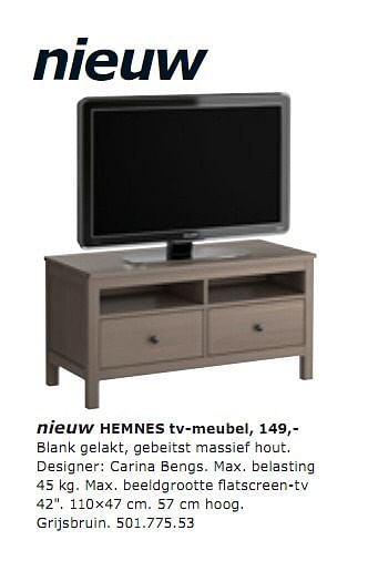 Aardewerk Gespierd vaardigheid Huismerk - Ikea Hemnes tv-meubel - Promotie bij Ikea