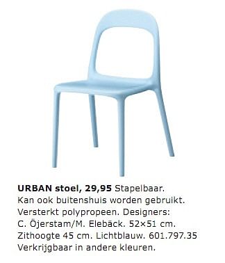 vergeven Matron gereedschap Huismerk - Ikea Urban stoel - Promotie bij Ikea