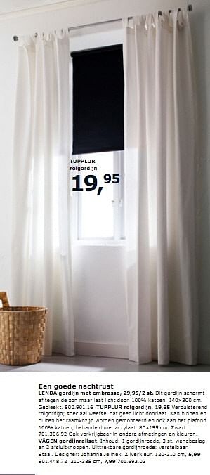 Huismerk - Ikea Tupplur rolgordijn - Promotie