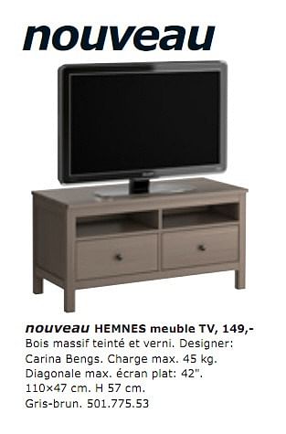 Huismerk Ikea HEMNES TV Promotie bij Ikea