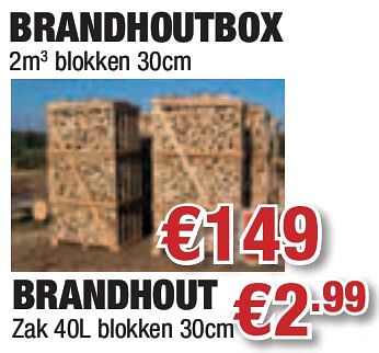 Promoties Brandhoutbox - Huismerk - Cevo - Geldig van 23/09/2010 tot 06/10/2010 bij Cevo Market