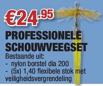 Promoties Professionele schouwveegset - Huismerk - Cevo - Geldig van 23/09/2010 tot 06/10/2010 bij Cevo Market