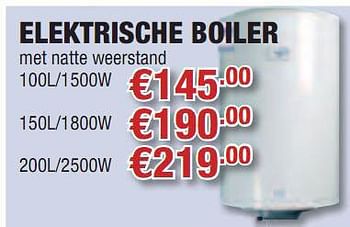 Promoties Elektrische boiler - Van Marcke - Geldig van 23/09/2010 tot 06/10/2010 bij Cevo Market