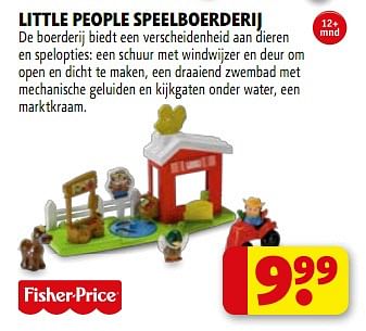 Regenjas Trappenhuis moreel Fisher-Price Little people speelboerderij - Promotie bij Kruidvat