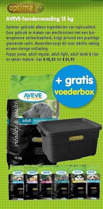 Promoties Hondenvoeding - Huismerk - Aveve - Geldig van 29/09/2010 tot 09/10/2010 bij Aveve