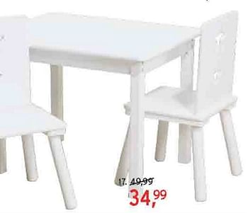 spanning ondernemer stijl Produit maison - Leen Bakker Table enfant avec 2 chaises Femke - En  promotion chez Leen Bakker