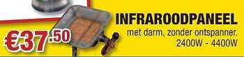Promoties Infraroodpaneel - Huismerk - Cevo - Geldig van 07/10/2010 tot 27/10/2010 bij Cevo Market