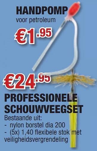 Promoties Professionele schouwveegset - Huismerk - Cevo - Geldig van 07/10/2010 tot 27/10/2010 bij Cevo Market