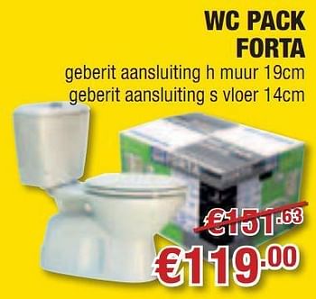 Promoties Wc pack forta - Van Marcke - Geldig van 07/10/2010 tot 27/10/2010 bij Cevo Market