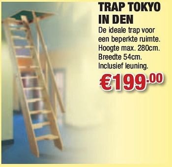 Promoties Trap tokyo in den - Huismerk - Cevo - Geldig van 07/10/2010 tot 27/10/2010 bij Cevo Market