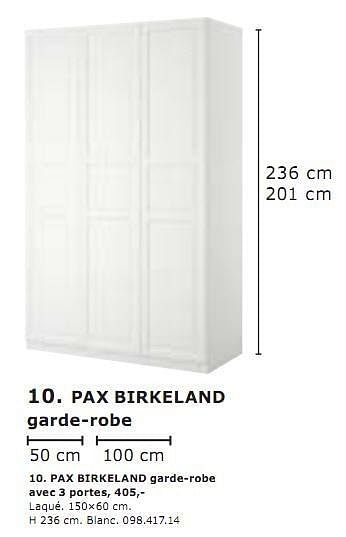 zwak dier Riet Huismerk - Ikea PAX bIRkElANd garde-robe - Promotie bij Ikea