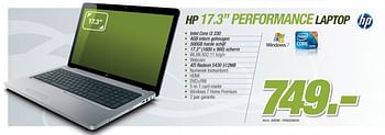 Promoties Laptop  - HP - Geldig van 11/10/2010 tot 30/10/2010 bij Auva
