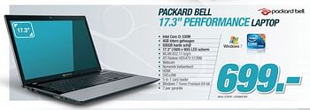 Promotions Laptop - Packard Bell - Valide de 11/10/2010 à 30/10/2010 chez Auva